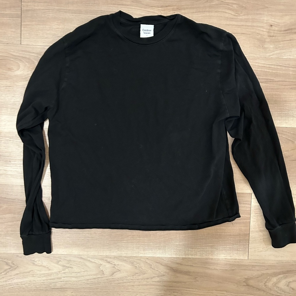 Outdoor Voices Every Day Longsleeve SIZE SMALL - Black